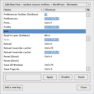 Firefox keyconfig prefs menu