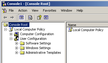 MMC Local Computer Policy