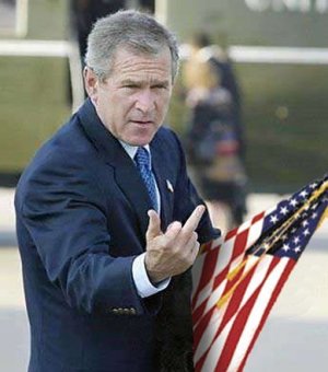 Bush Fucks the Country, again.