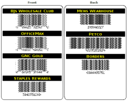 Just One Club Card (example)