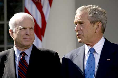 John McCain and George Bush, biggest flip-floppers ever!